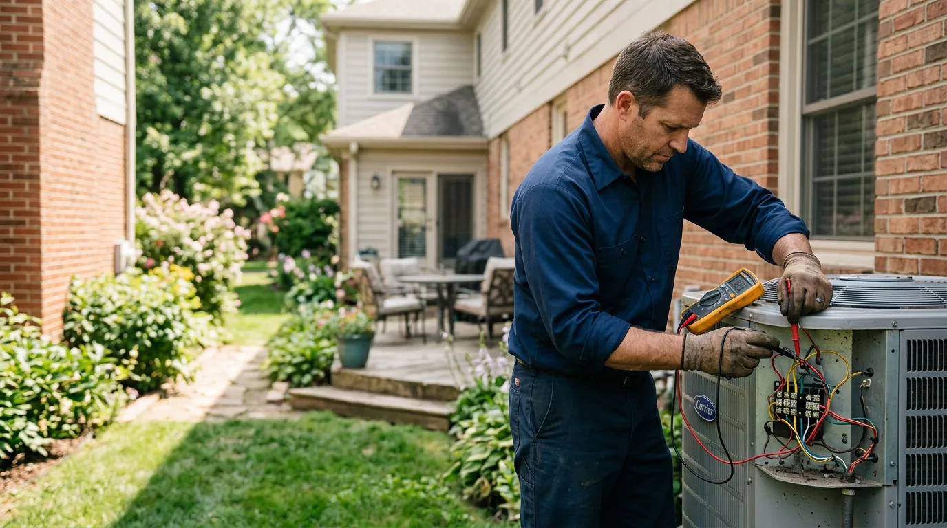 HVAC technician working near Sweet Valley, PA